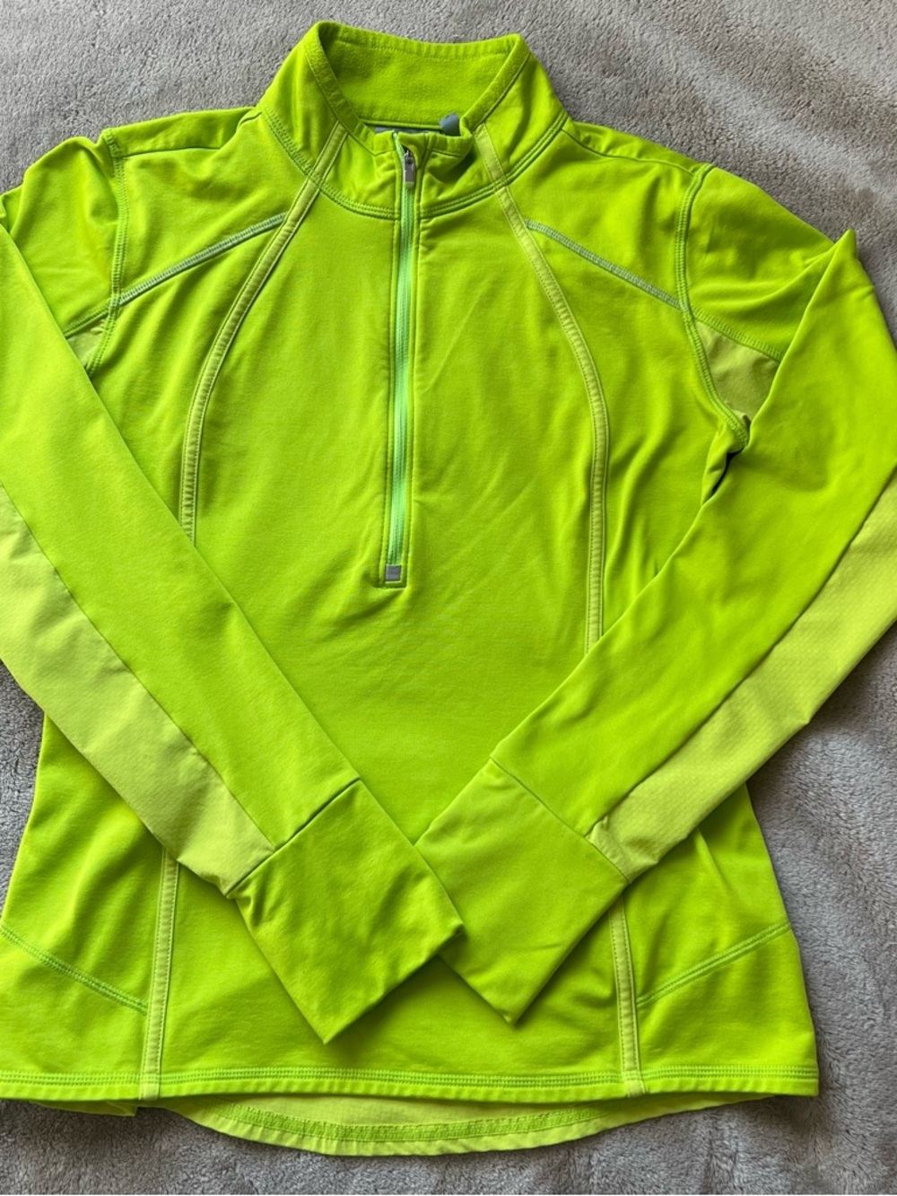 Athleta Plush Tech Half Zip Jacket 3.0 Cold Weather Training Shirt Size Small